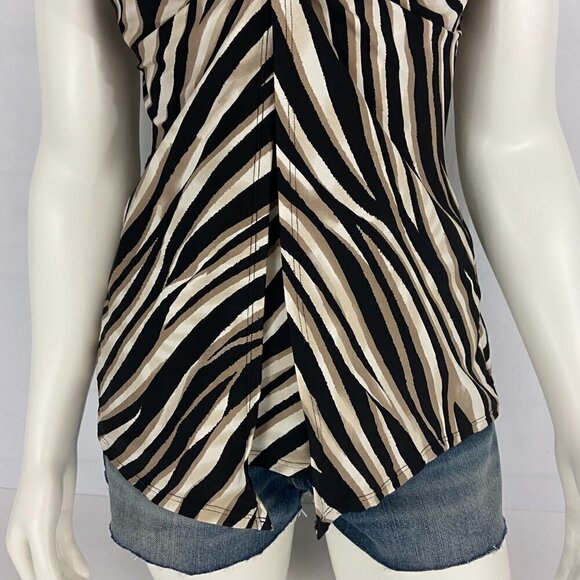 Miraclesuit Women's Opposites Attract Print Love Knot Underwire Tankini Top Sz 8 - Picture 3 of 9